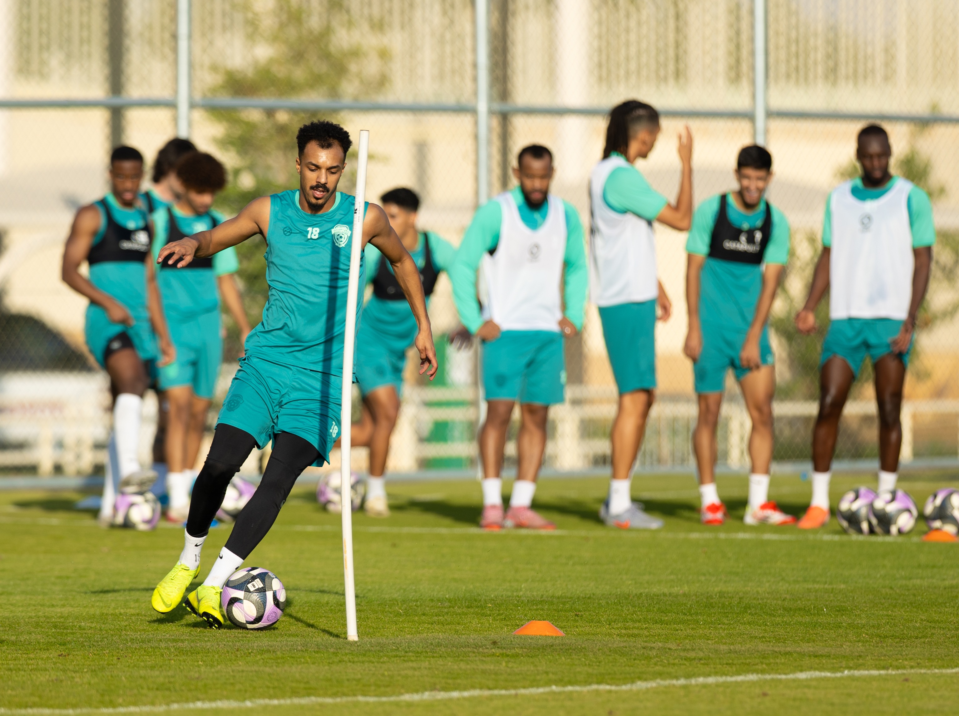 الفيحاء يجري مرانه الرئيس استعداداً لمواجهة الإتفاق