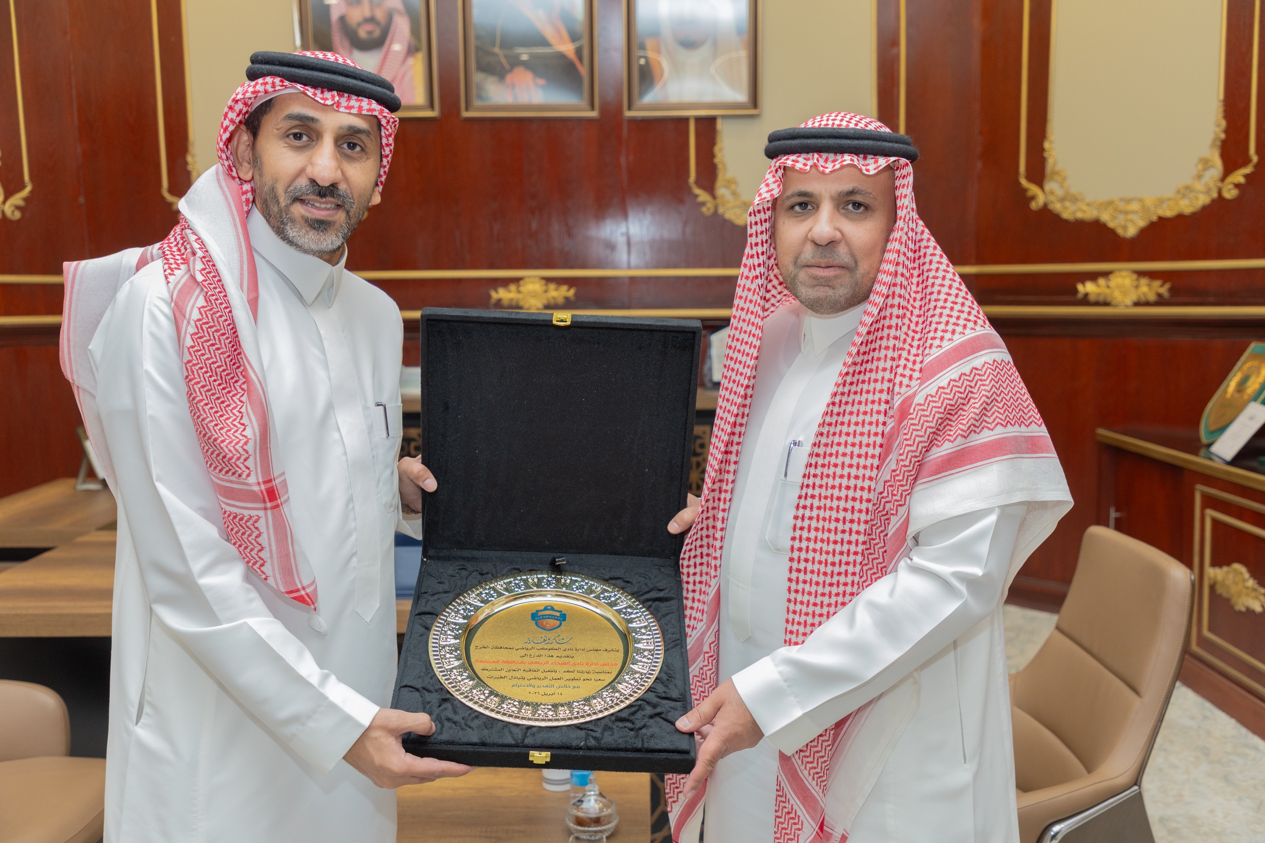 رئيس نادي الكوكب المهندس يزيد بن ناصر الزعاقي يزور الفيحاء