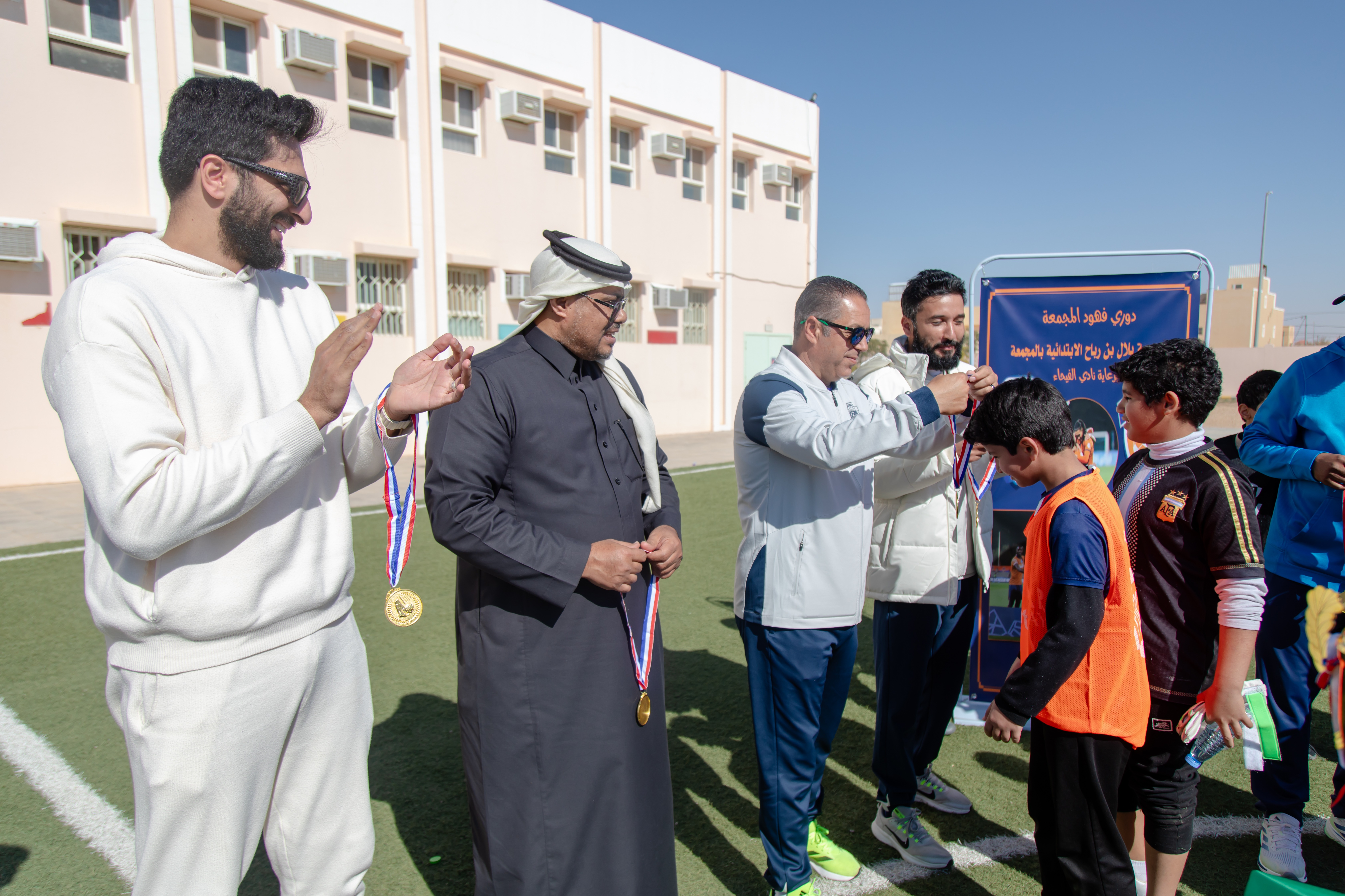 في إطار مبادرة الحضور الجماهيري التي ينظمها مجلس الجمهور الفيحاوي، الفيحاء يرعى دوري "فهود المجمعة"