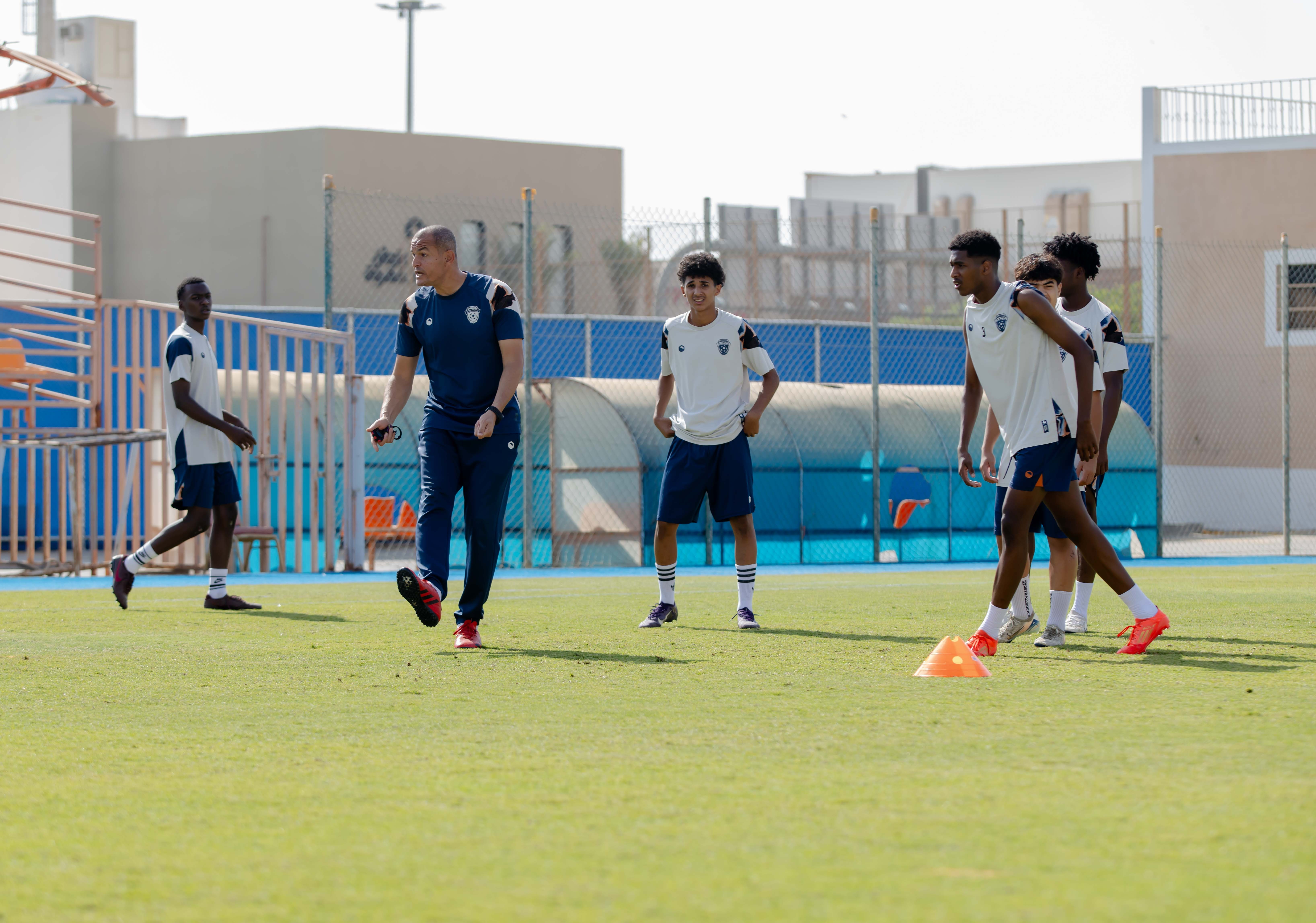 الفيحاء تحت 17 سنة يجري تمرينه الرئيس لمواجهة نظيره نادي الامجاد