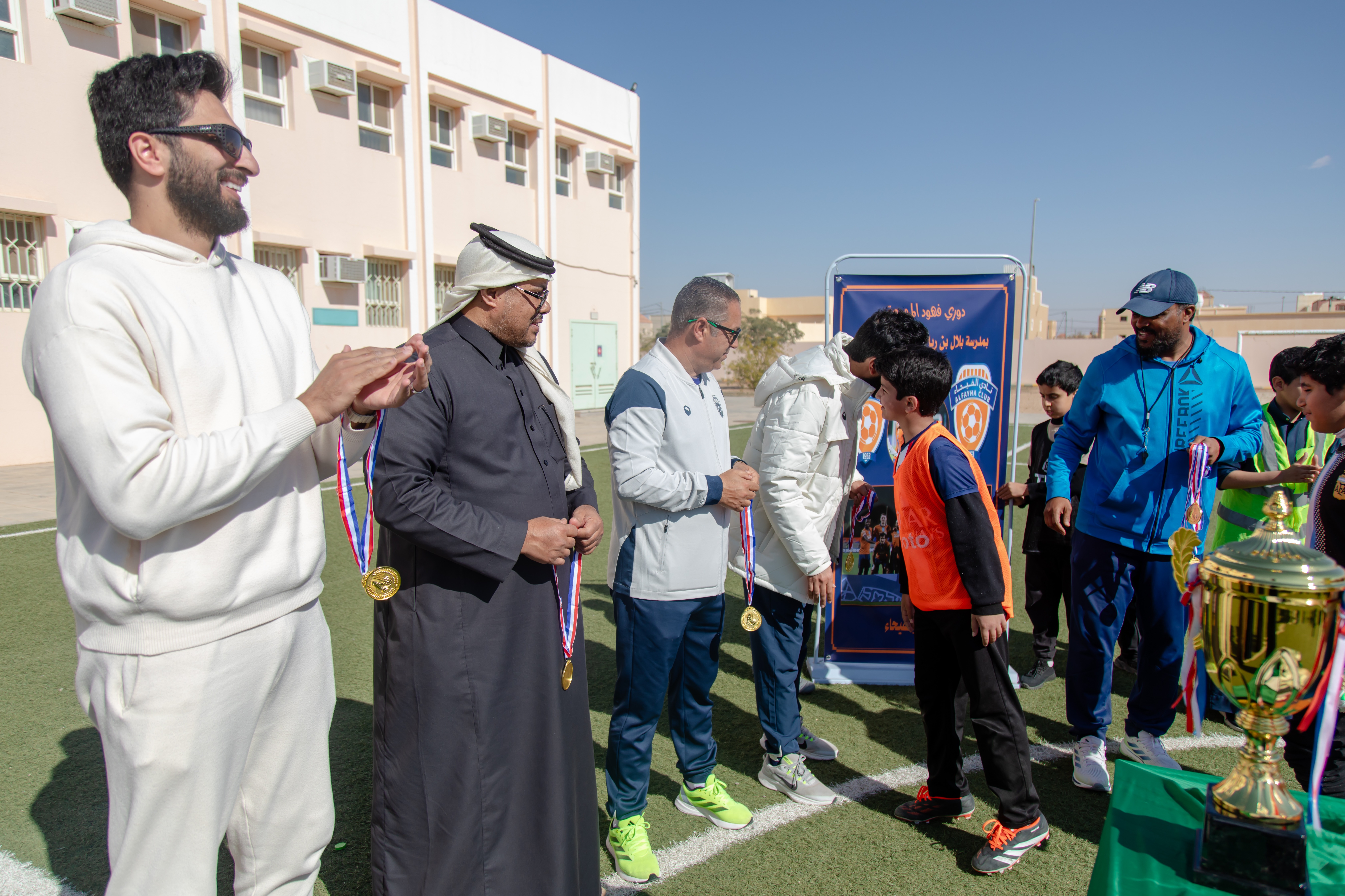 في إطار مبادرة الحضور الجماهيري التي ينظمها مجلس الجمهور الفيحاوي، الفيحاء يرعى دوري "فهود المجمعة"