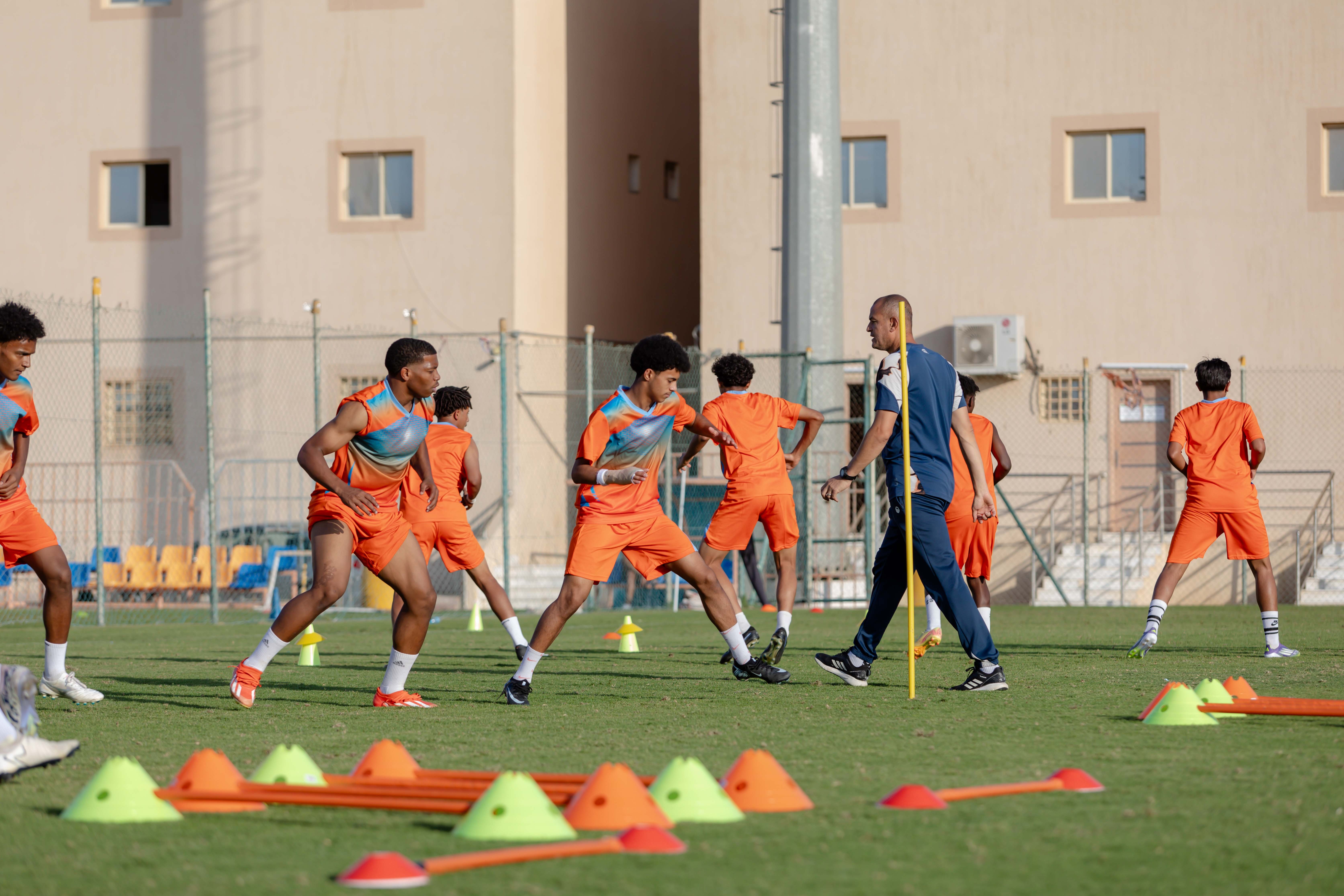 الفيحاء تحت 17 سنة يجري تمرينه الرئيس لمواجهة نظيره نادي الانصار