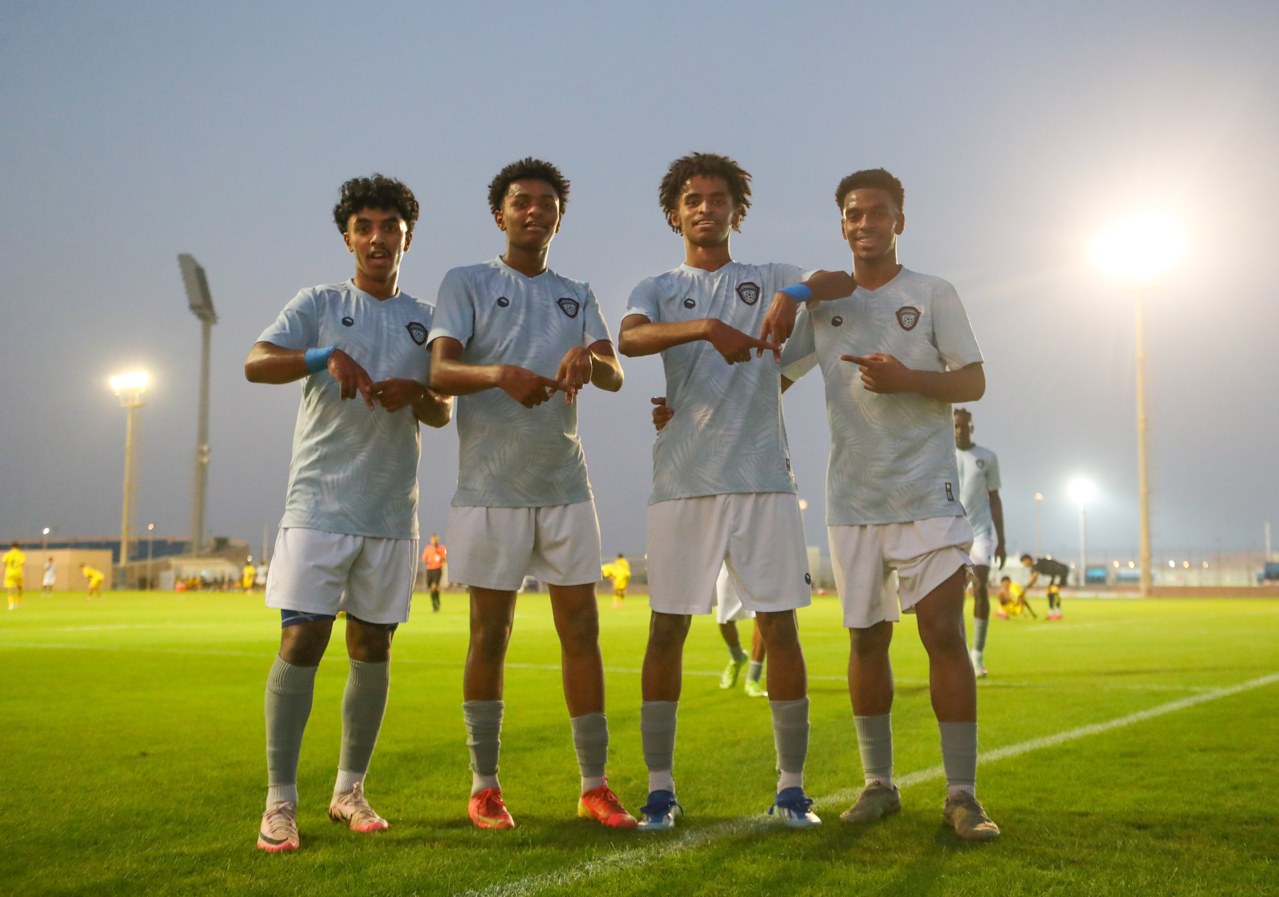 الفيحاء‬⁩ تحت 18 سنة يكسب لقاء نظيرة نادي الجيل بستة أهداف .