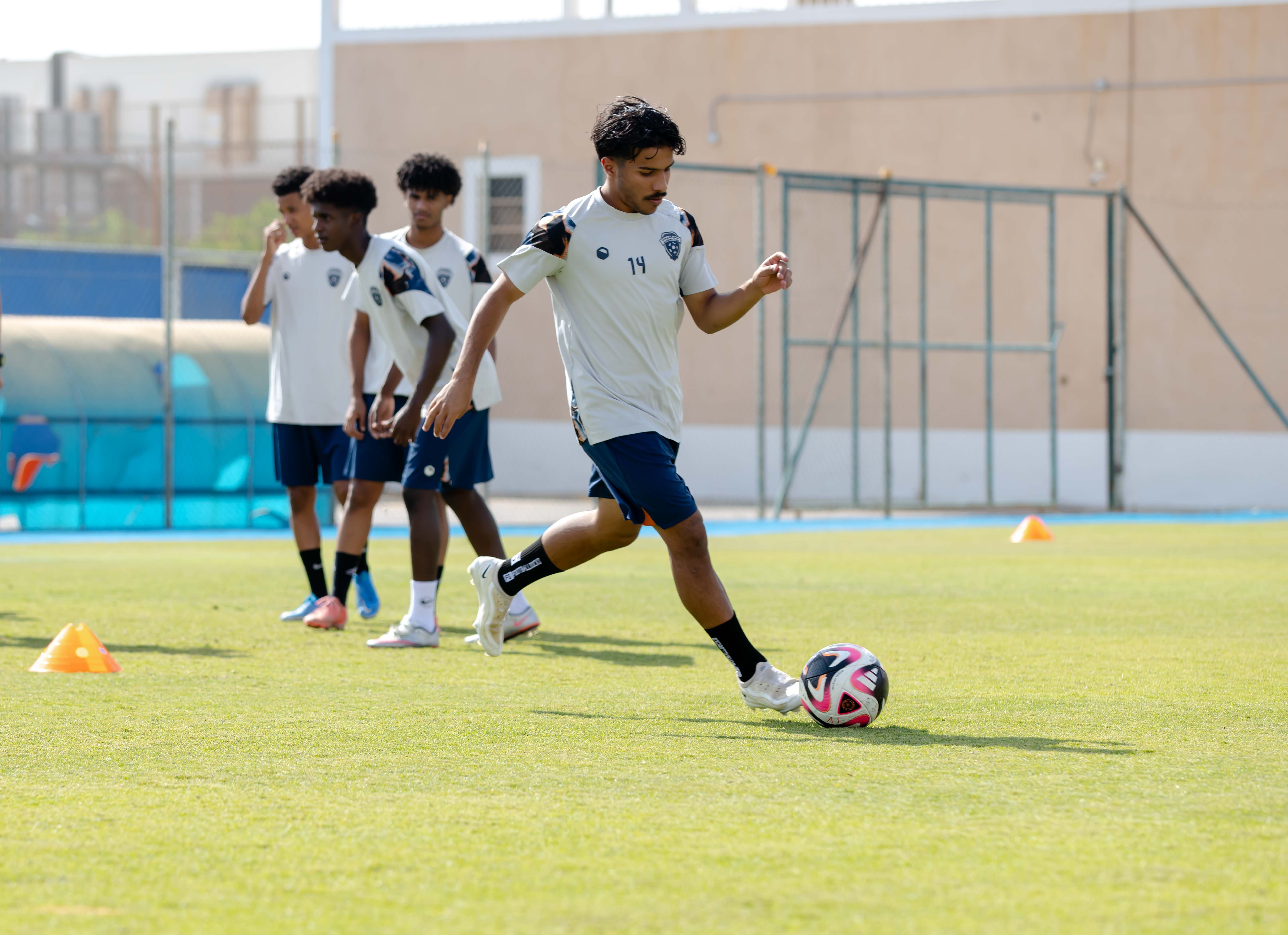 الفيحاء تحت 17 سنة يجري تمرينه الرئيس لمواجهة نظيره نادي الامجاد