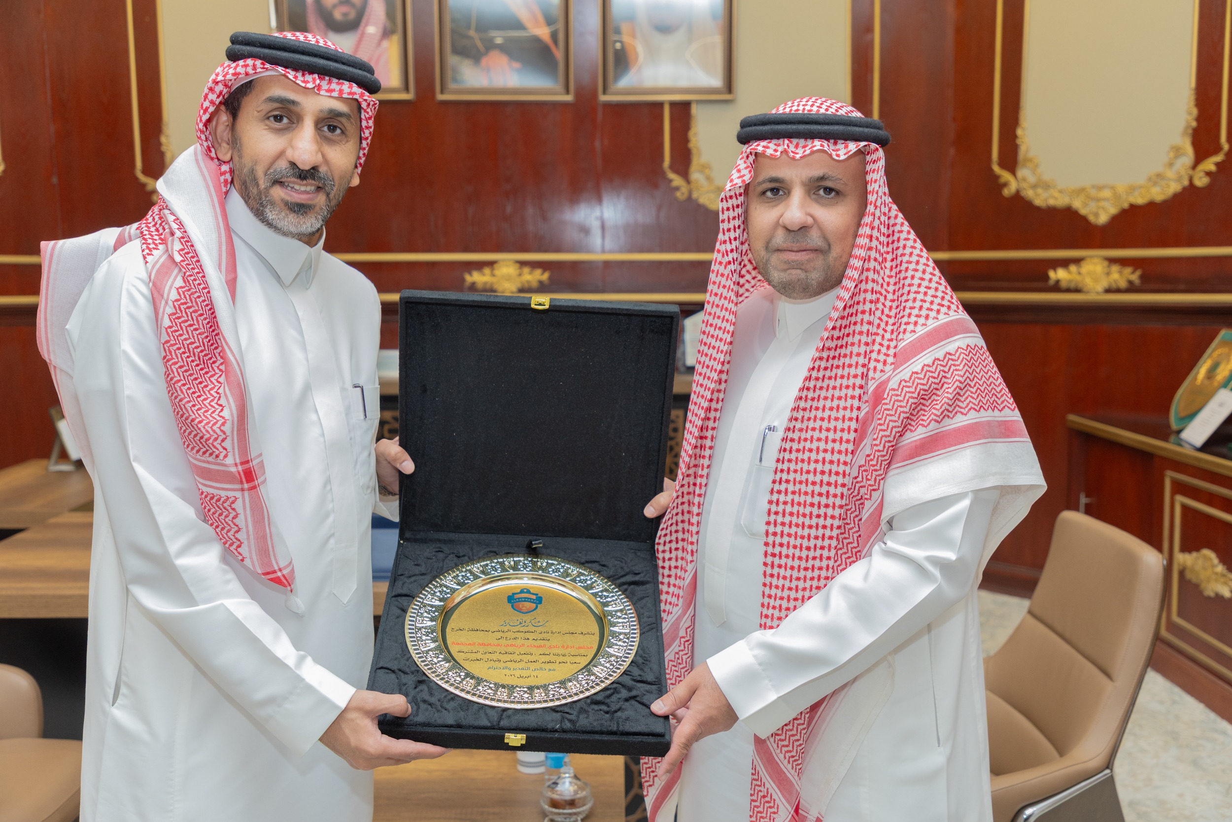 رئيس نادي الكوكب المهندس يزيد بن ناصر الزعاقي يزور الفيحاء