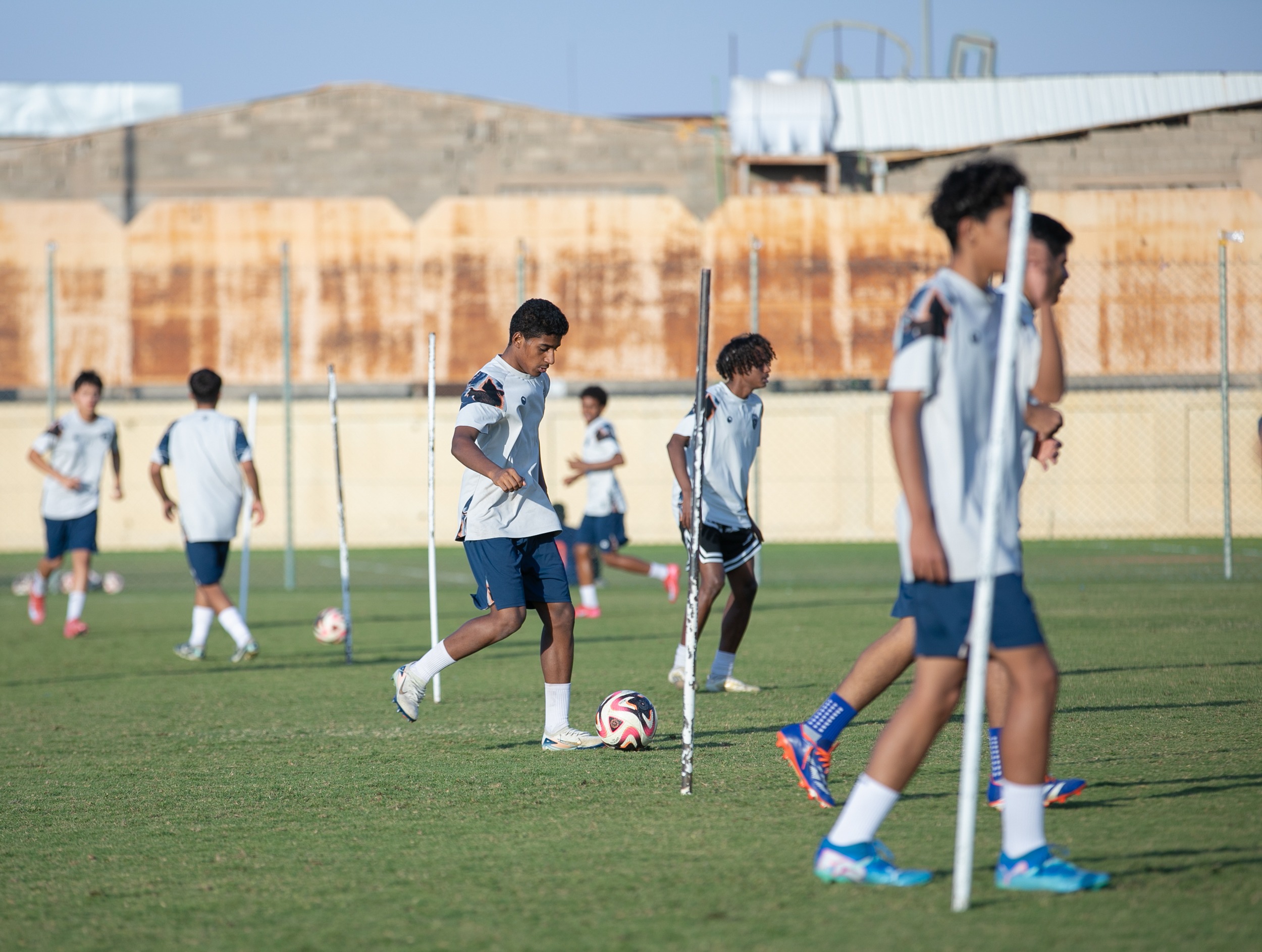 الفيحاء تحت 15 سنة يجري تمرينه الرئيس لمواجهة نظيره نادي الباطن