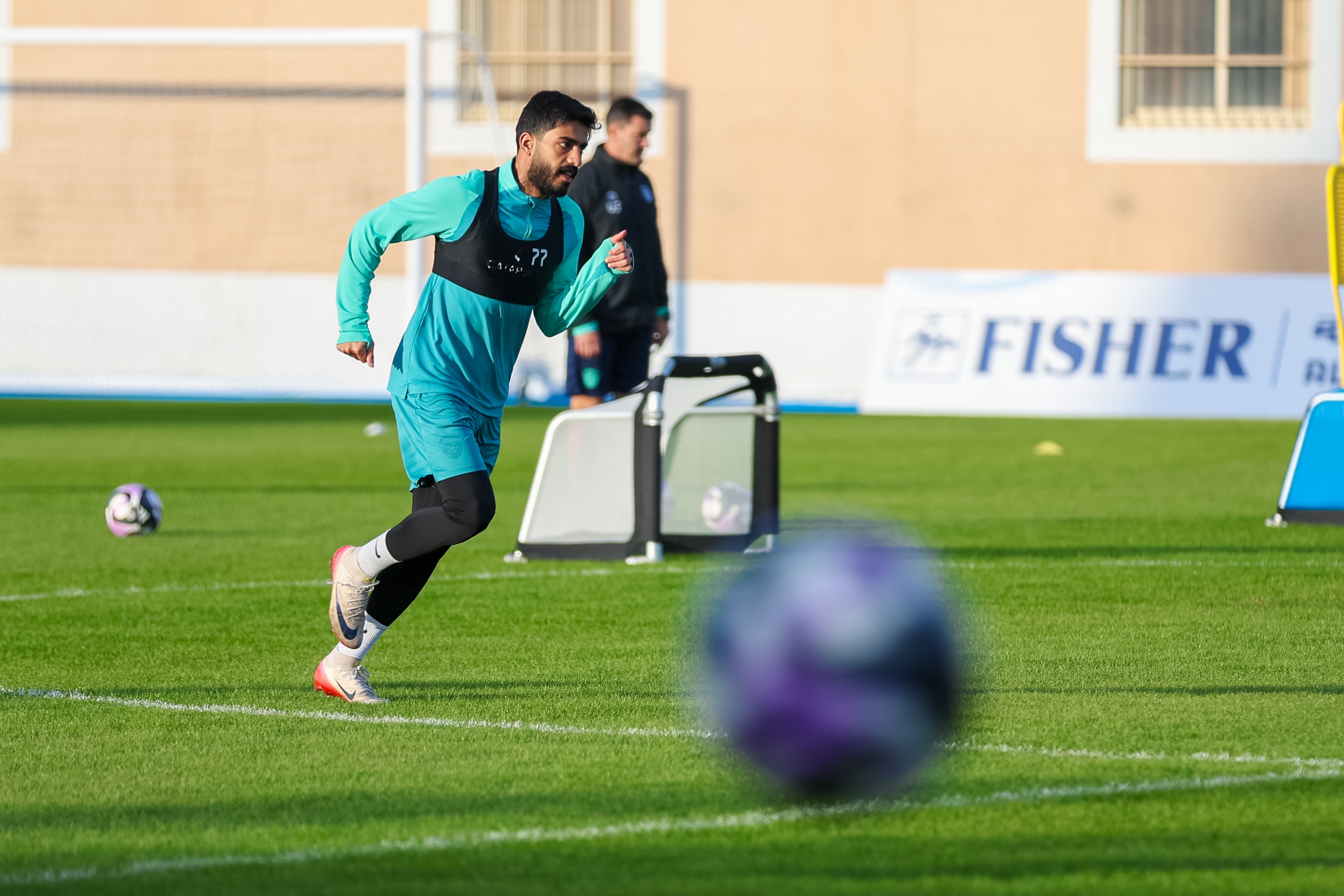 الفيحاء يجري مرانه الرئيس استعداداً لمواجهة الحزم