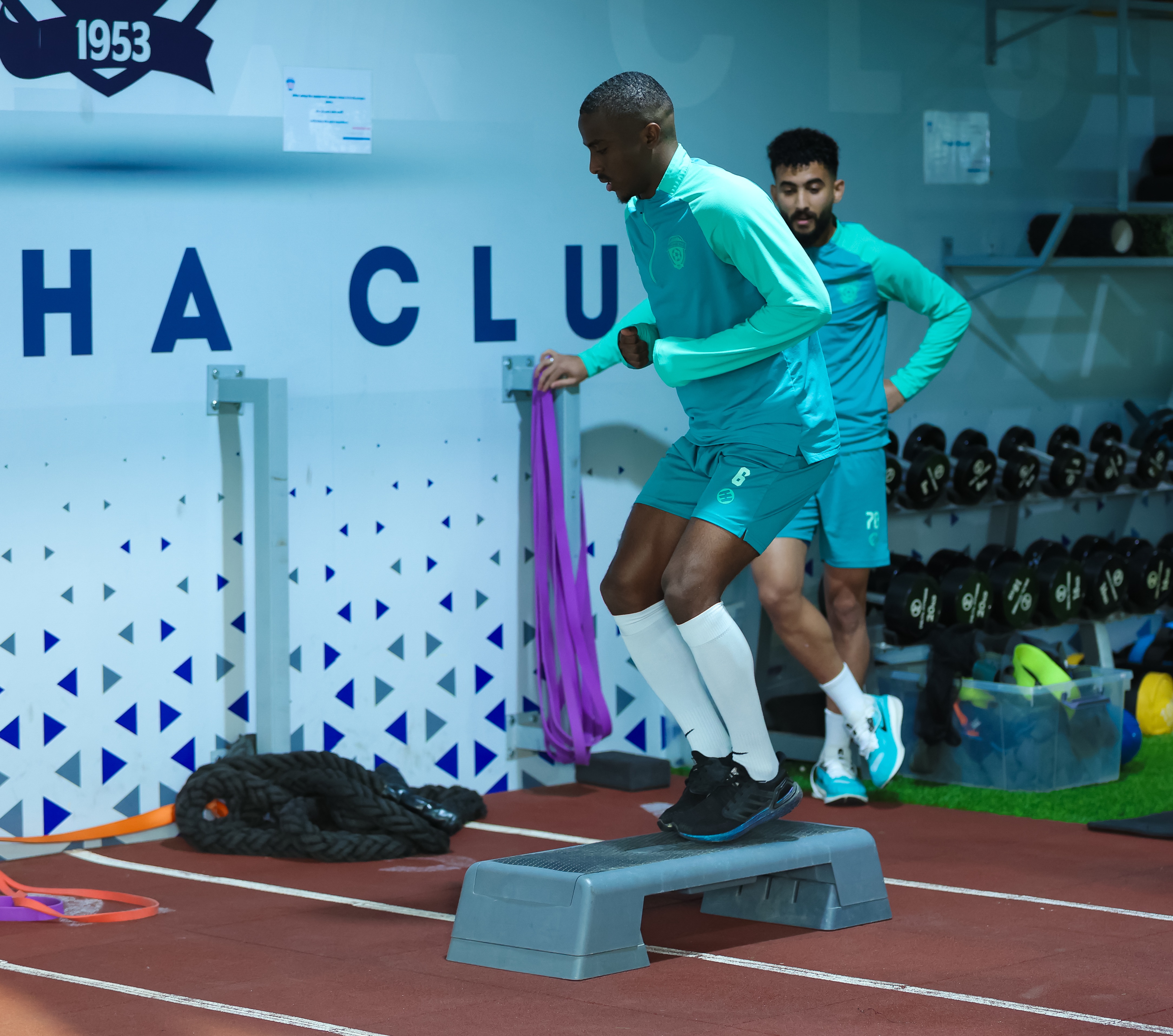 الفيحاء يجري مرانه الرئيس استعداداً لمواجهة الحزم