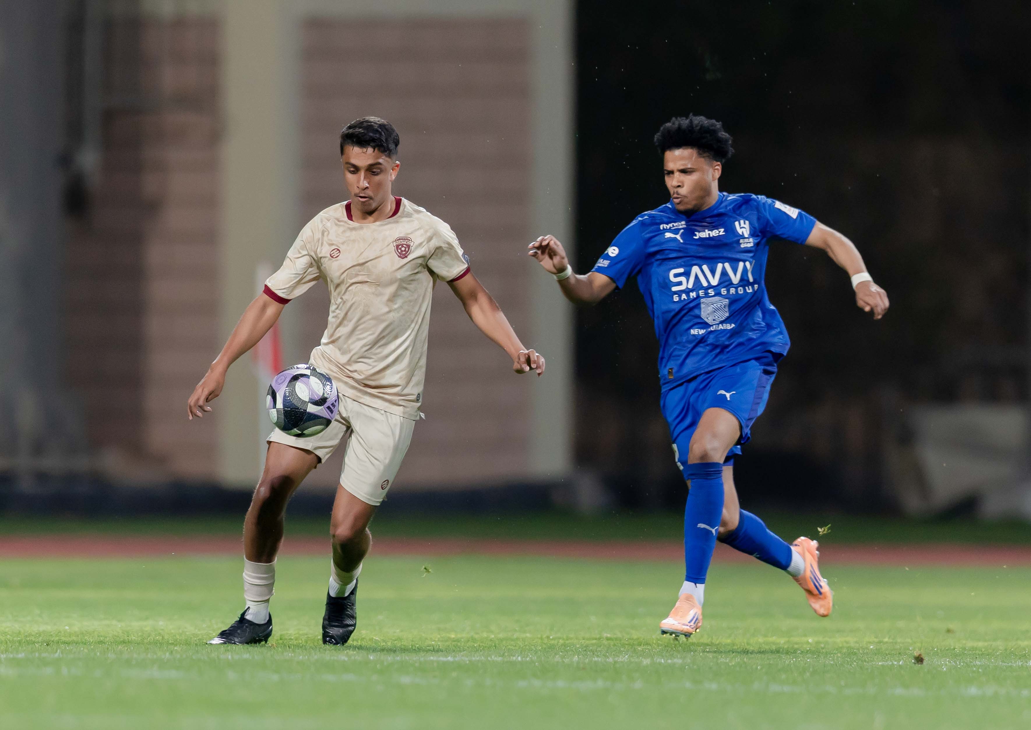 الفيحاء تحت 21 عامًا يخسر لقاء نظيره الهلال ضمن الجولة الثالثة عشر من دوري جوي للنخبة U21 .