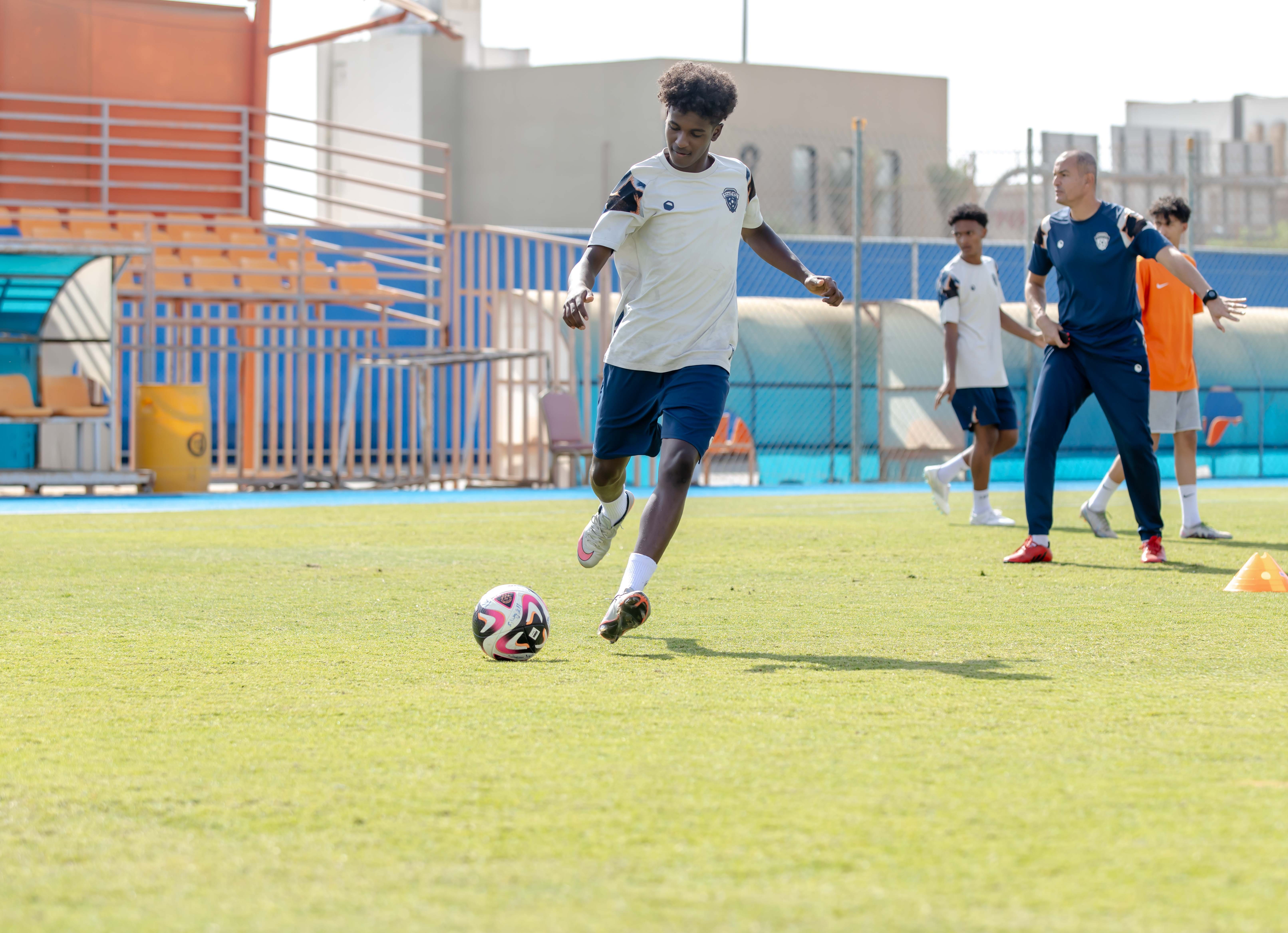 الفيحاء تحت 17 سنة يجري تمرينه الرئيس لمواجهة نظيره نادي الامجاد