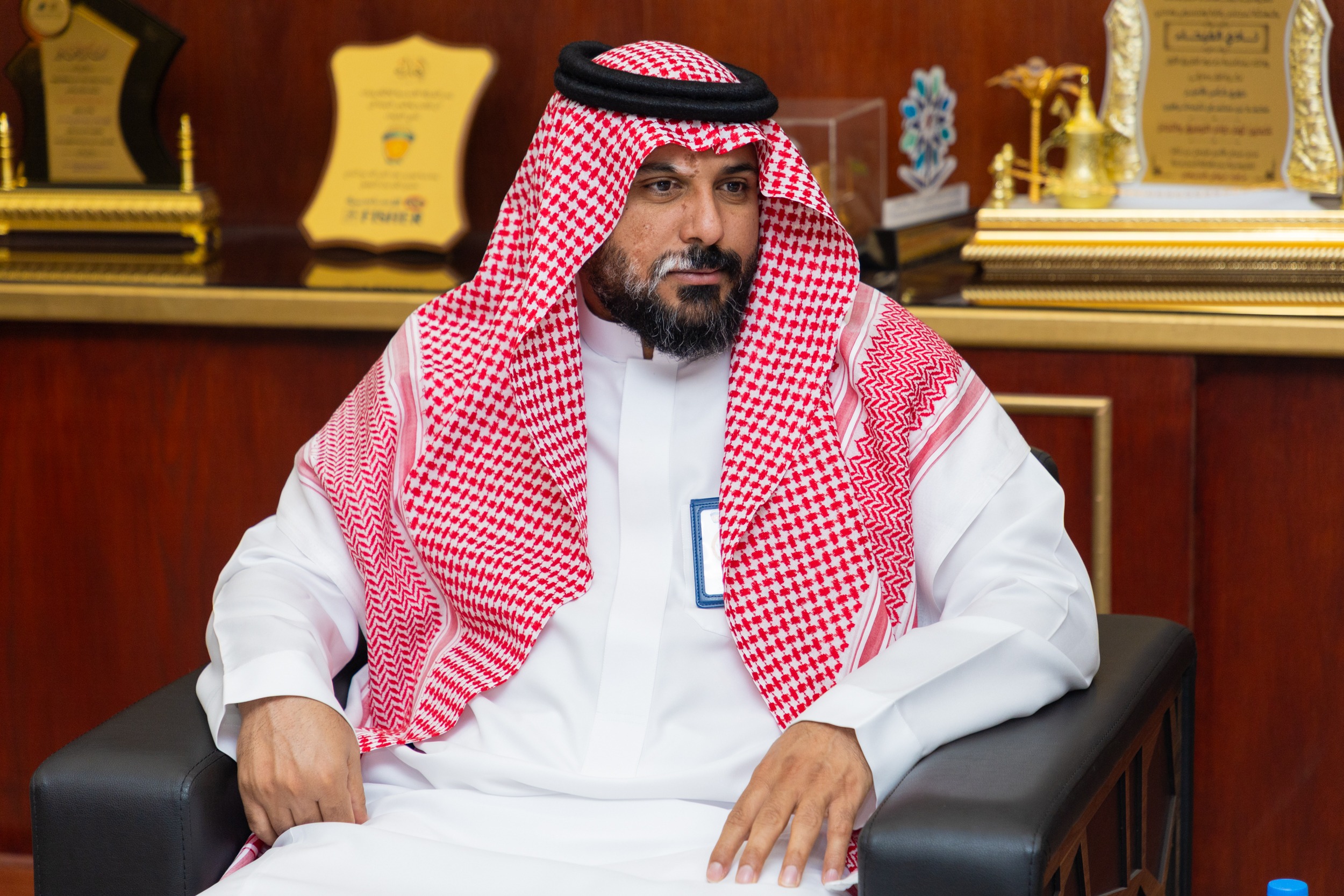 رئيس نادي الكوكب المهندس يزيد بن ناصر الزعاقي يزور الفيحاء