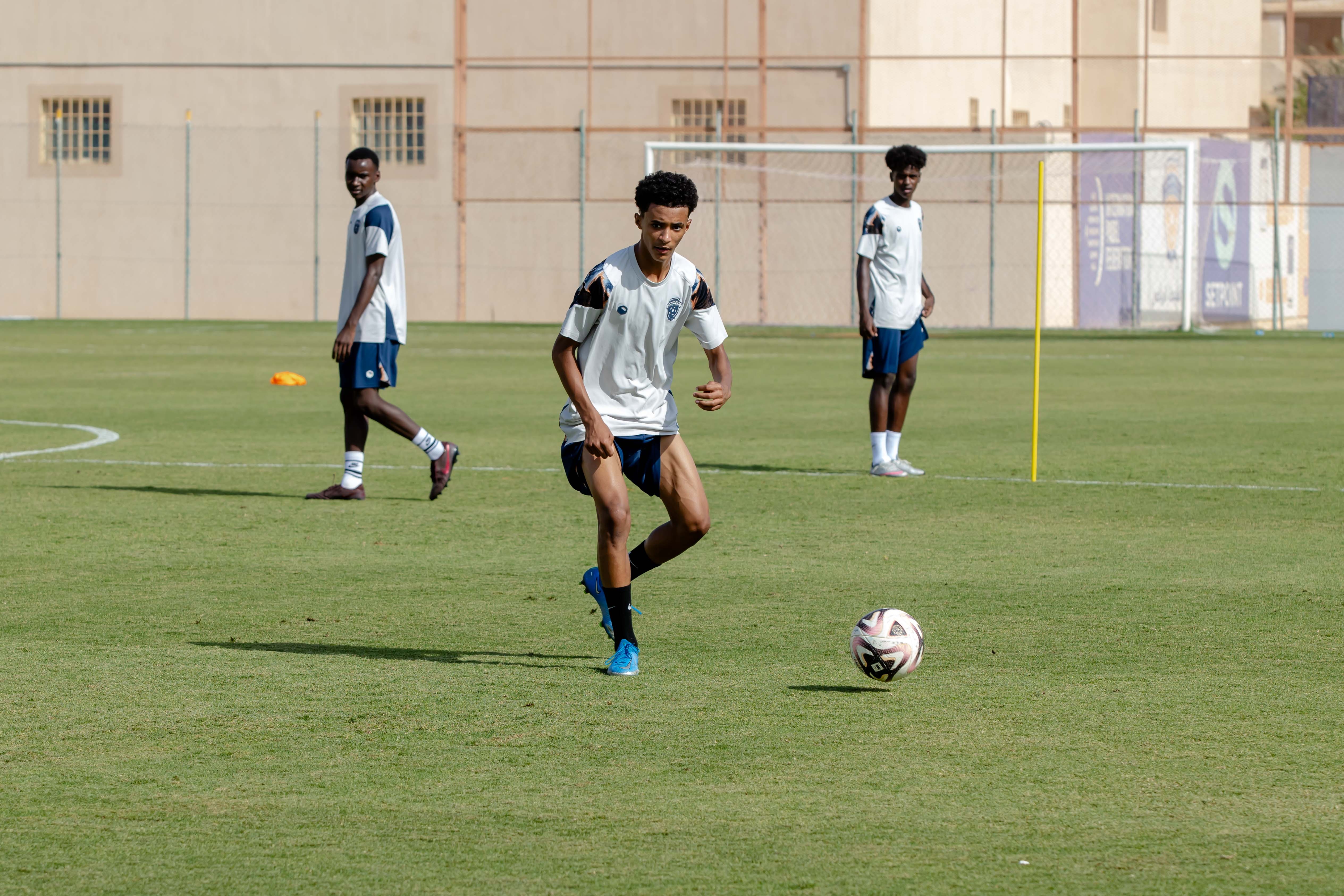 الفيحاء تحت 17 سنة يجري تمرينه الرئيس لمواجهة نظيره نادي الامجاد