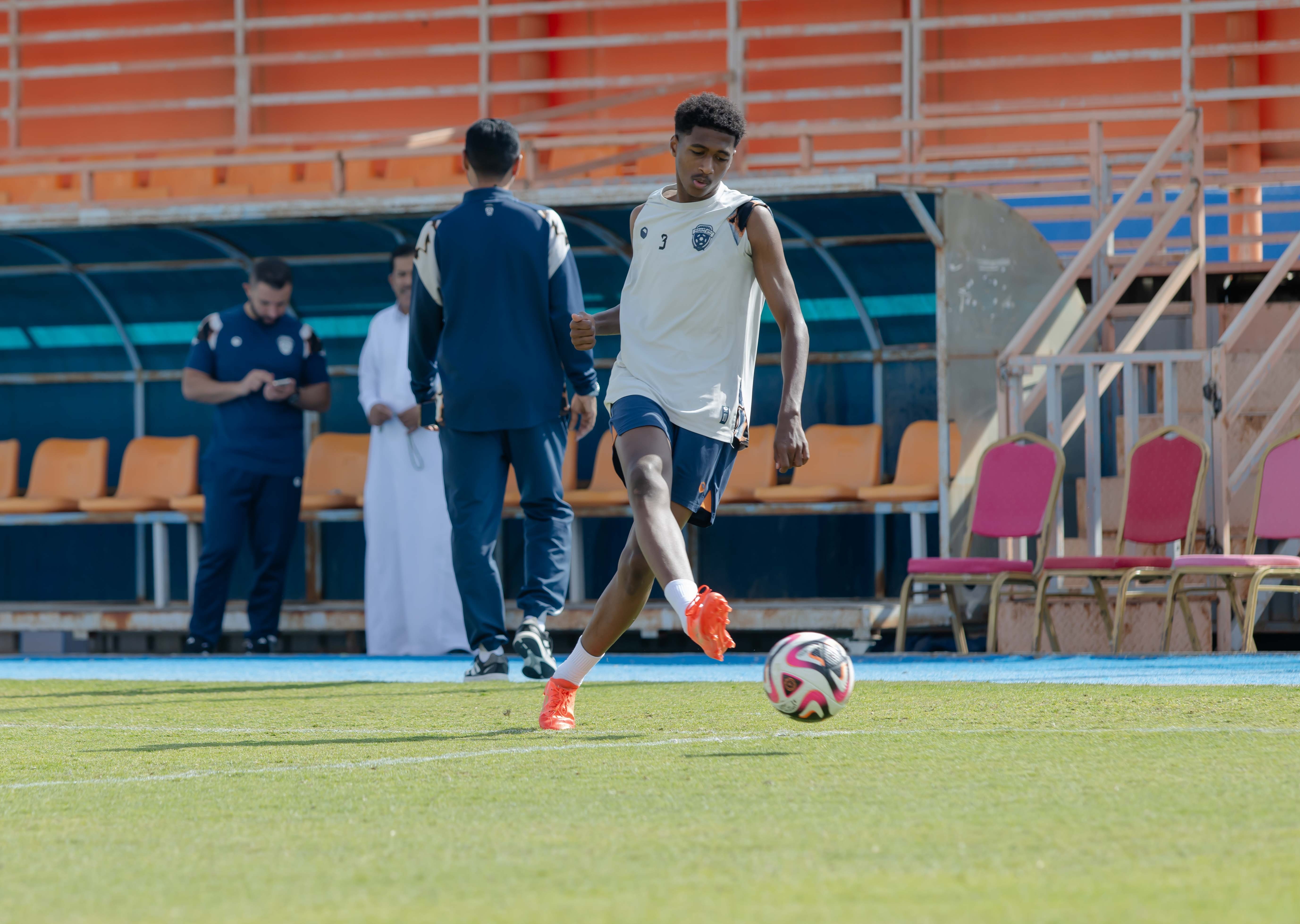 الفيحاء تحت 17 سنة يجري تمرينه الرئيس لمواجهة نظيره نادي الامجاد