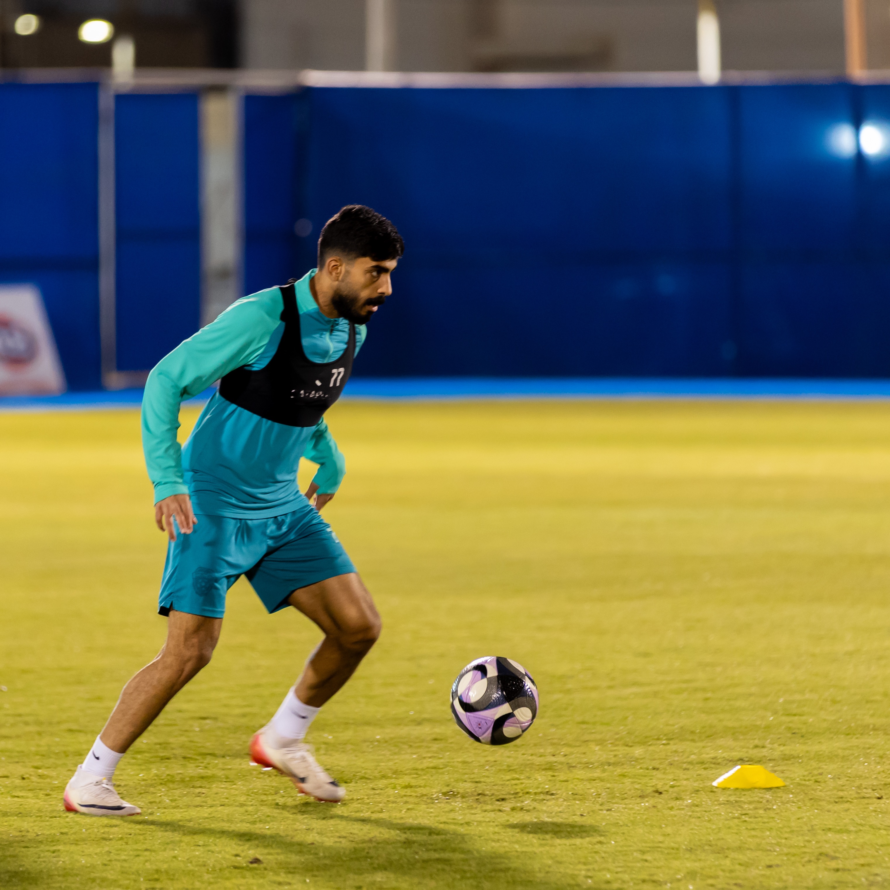 الفيحاء يختتم استعداداته الميدانية لمواجهة الأخدود على ملعب مدينة المجمعة الرياضية