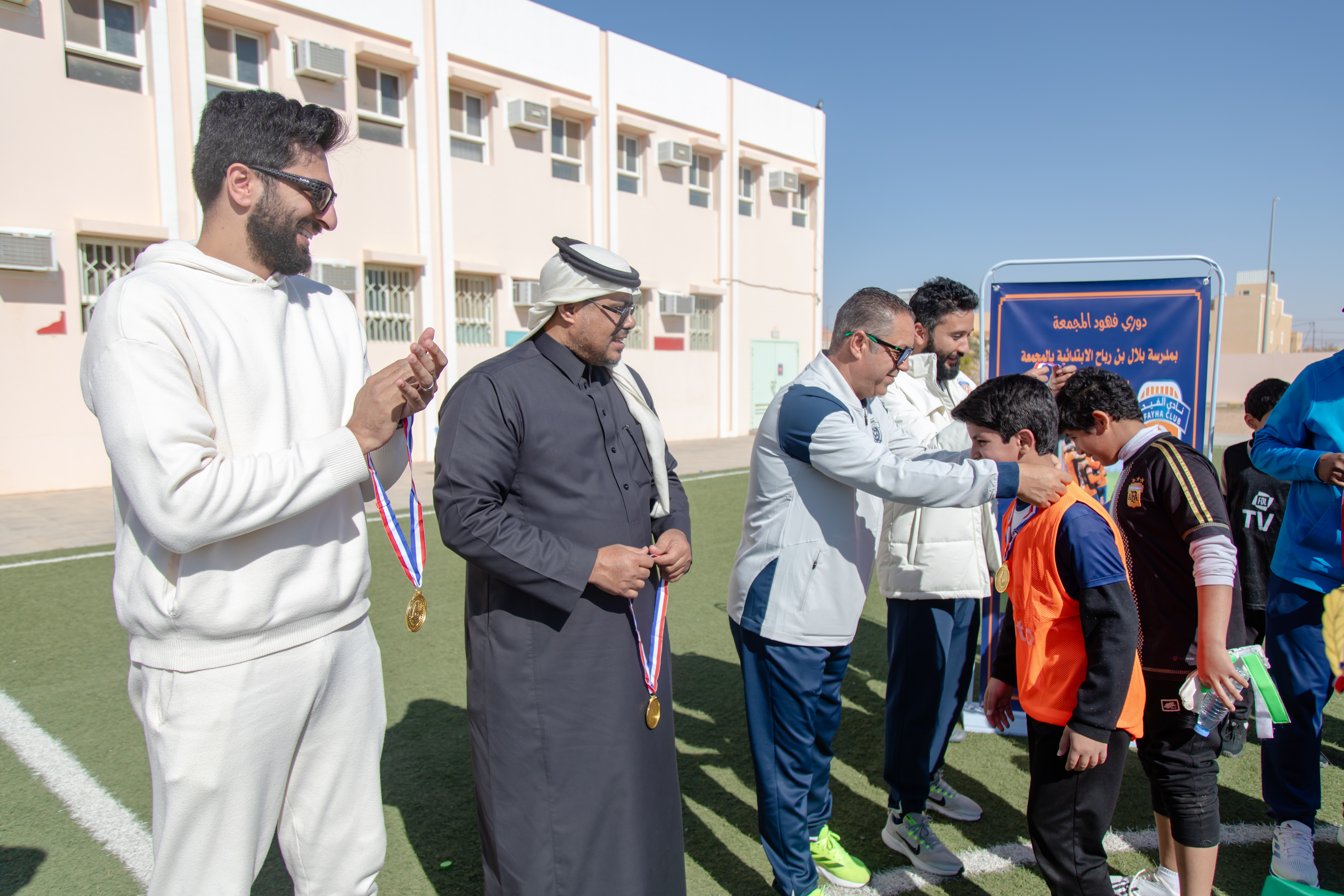 في إطار مبادرة الحضور الجماهيري التي ينظمها مجلس الجمهور الفيحاوي، الفيحاء يرعى دوري "فهود المجمعة"