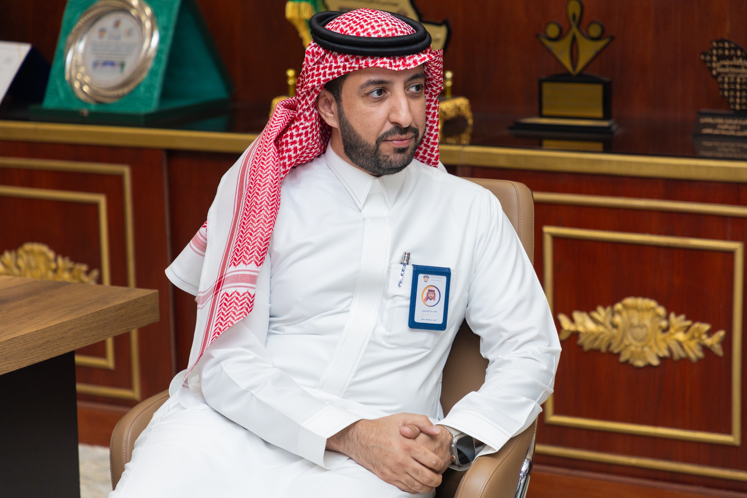 رئيس نادي الكوكب المهندس يزيد بن ناصر الزعاقي يزور الفيحاء