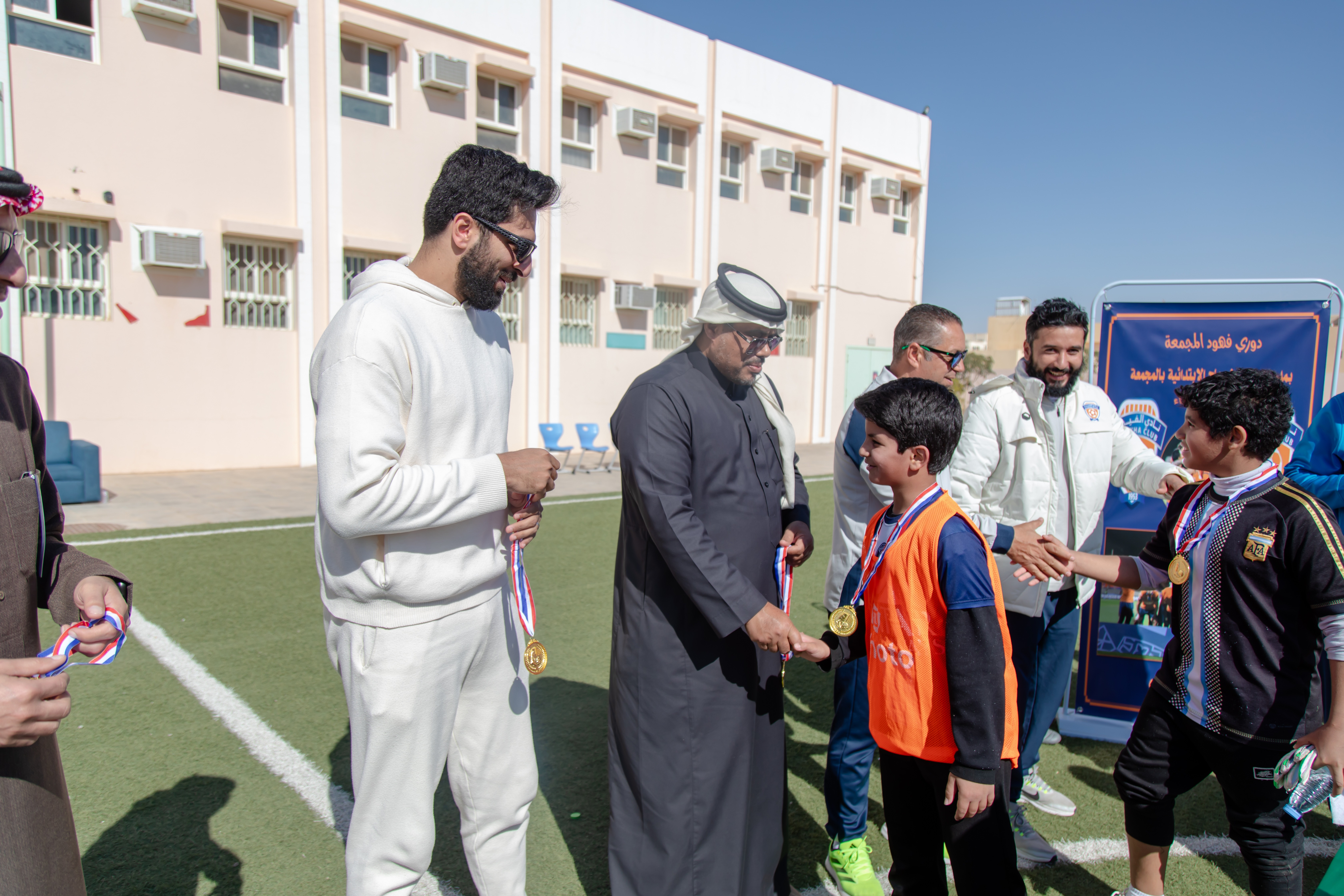 في إطار مبادرة الحضور الجماهيري التي ينظمها مجلس الجمهور الفيحاوي، الفيحاء يرعى دوري "فهود المجمعة"