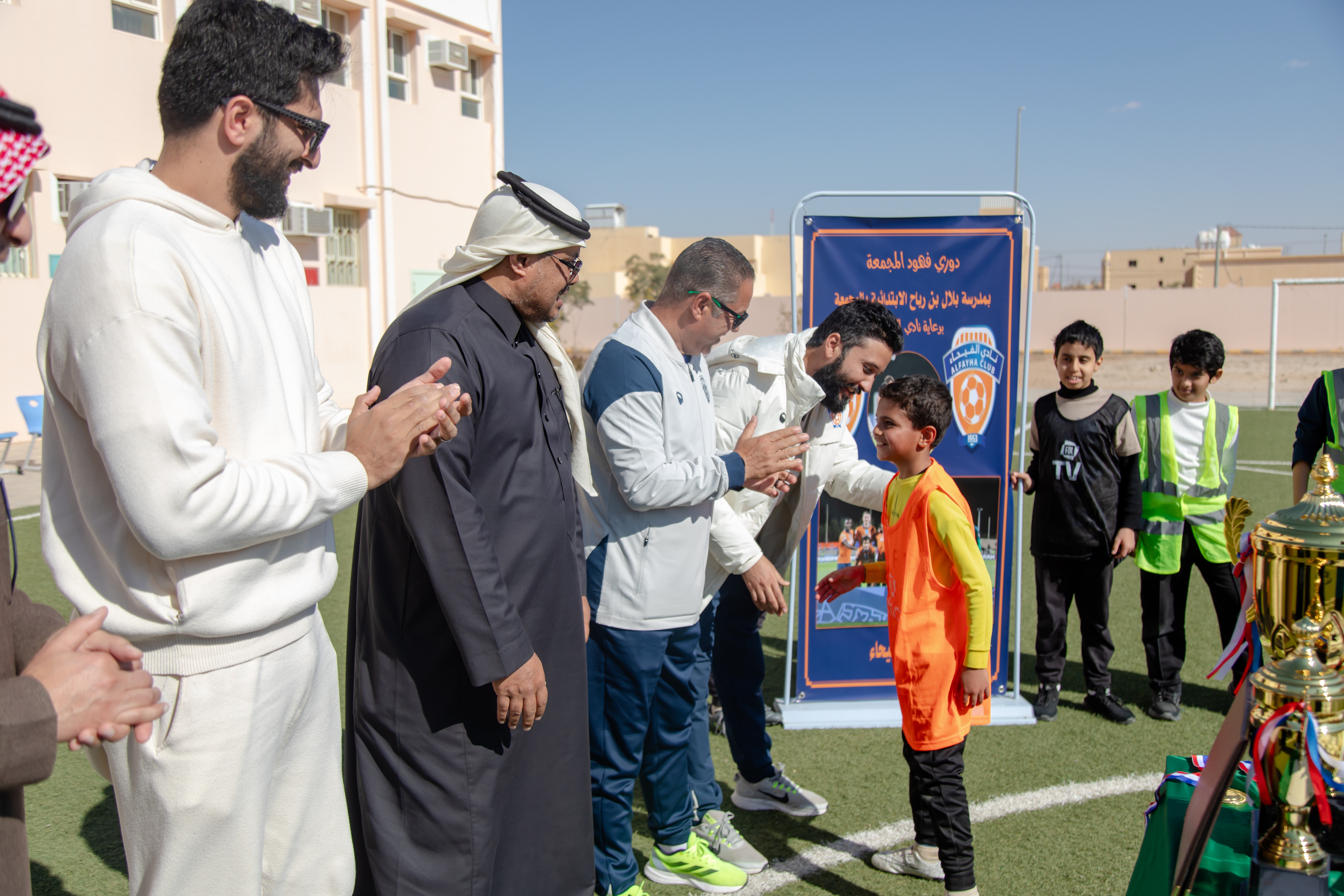 في إطار مبادرة الحضور الجماهيري التي ينظمها مجلس الجمهور الفيحاوي، الفيحاء يرعى دوري "فهود المجمعة"