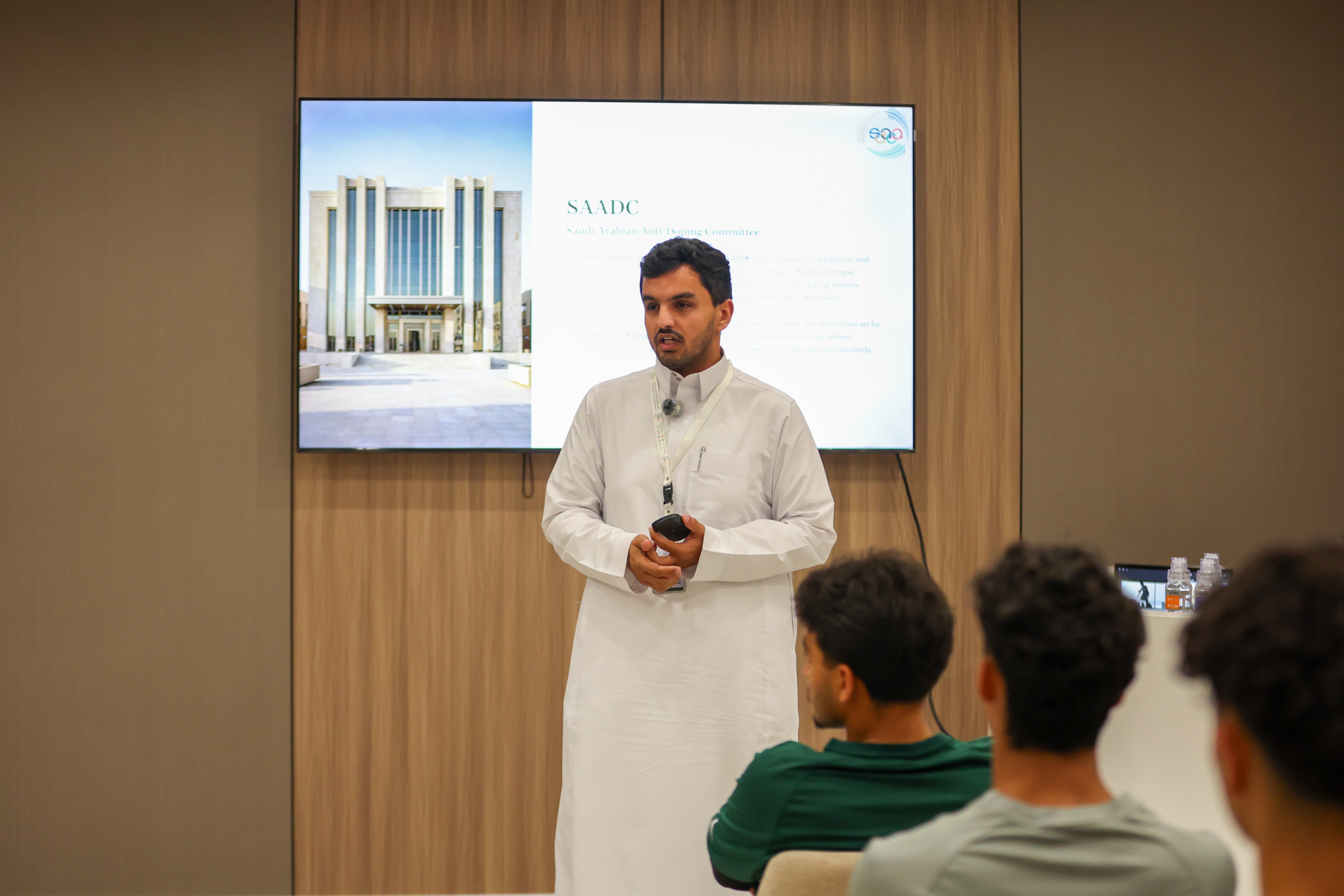 محاضرة تثقيفية عن المنشطات بالتعاون مع اللجنة السعودية للرقابة على المنشطات