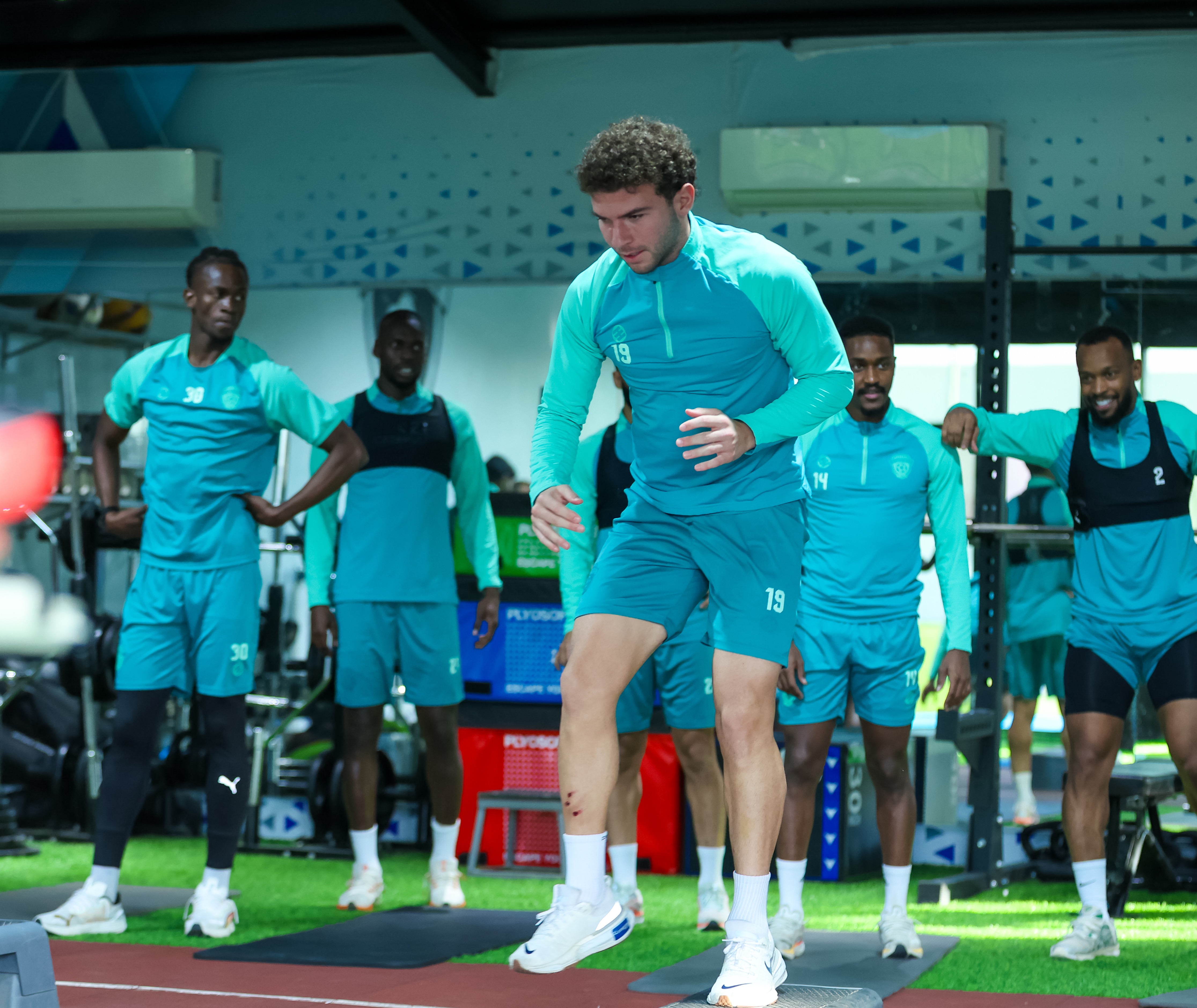 الفيحاء يجري مرانه الرئيس استعداداً لمواجهة الحزم