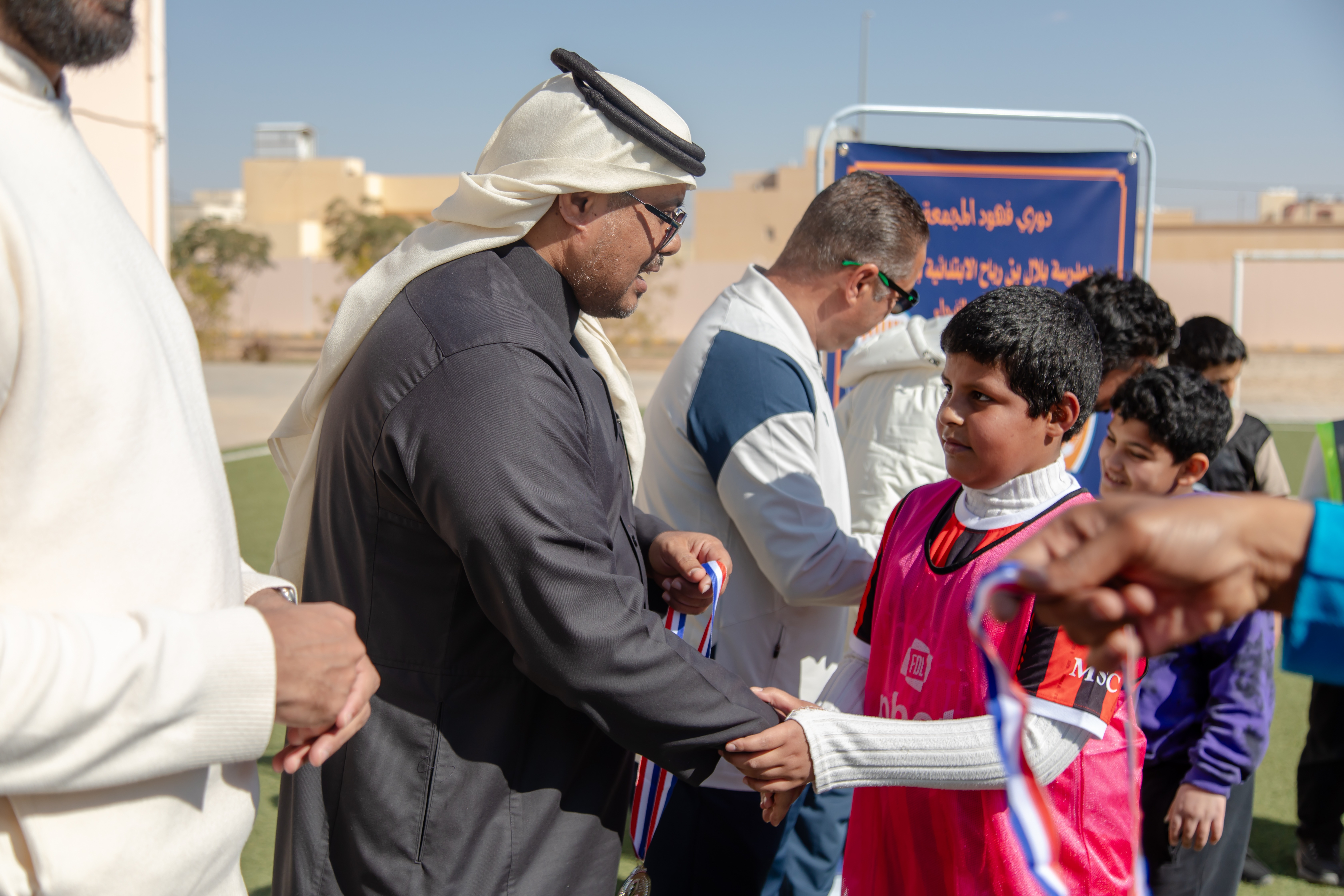 في إطار مبادرة الحضور الجماهيري التي ينظمها مجلس الجمهور الفيحاوي، الفيحاء يرعى دوري "فهود المجمعة"